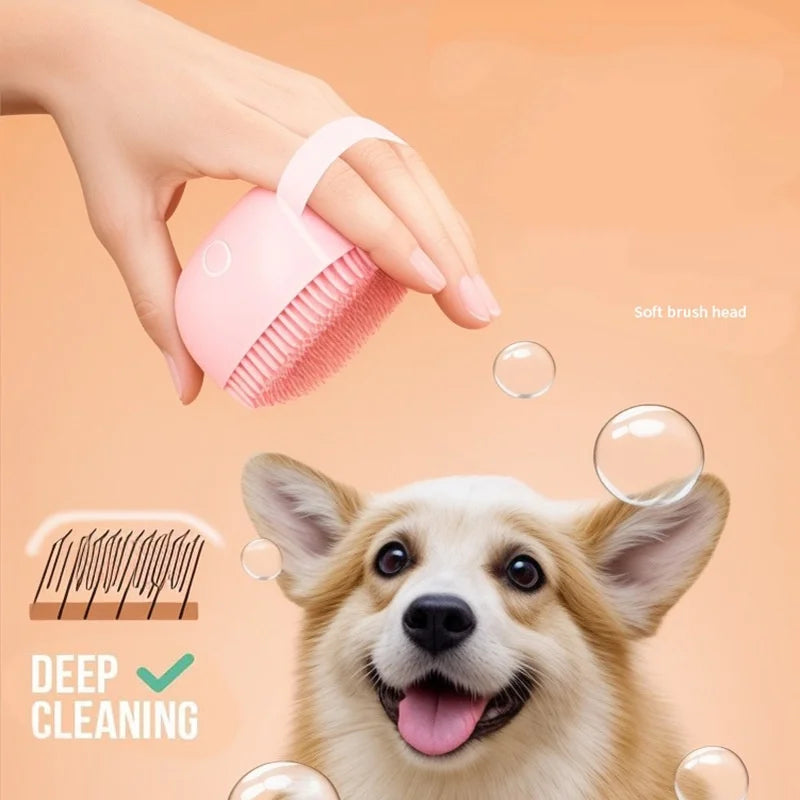 Guantes De Masaje De Silicona Para El Baño del Perro