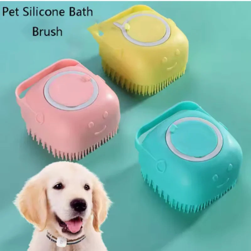Guantes De Masaje De Silicona Para El Baño del Perro