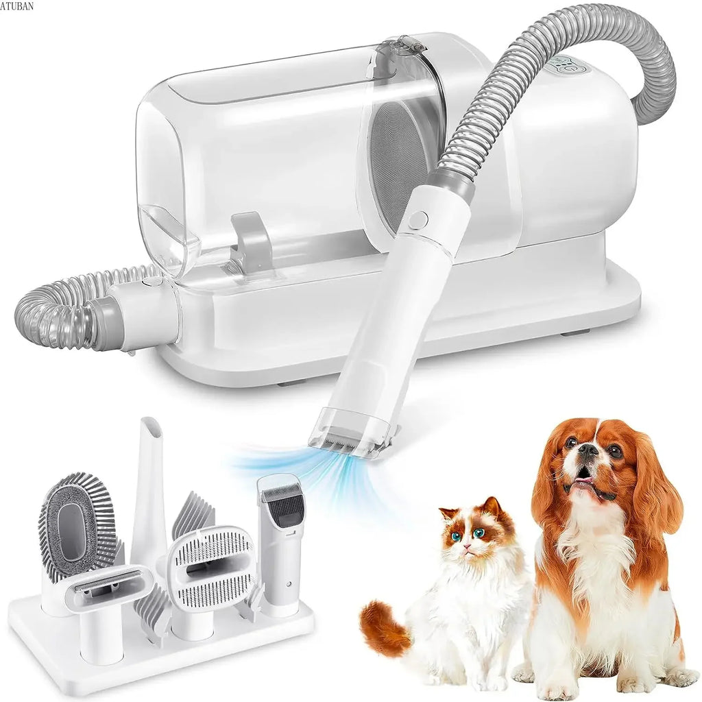 Pet vacuum cleaner and grooming kit.