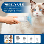 Pet vacuum cleaner and grooming kit.
