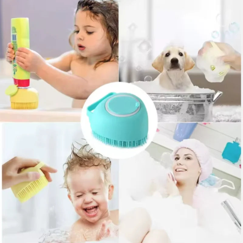 Guantes De Masaje De Silicona Para El Baño del Perro